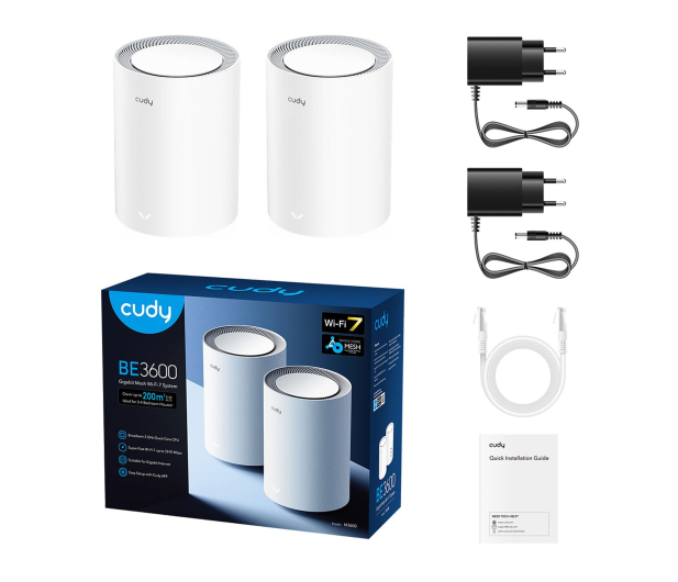 Cudy M3600 (3600Mb/s a/b/g/n/ac/ax/be) 2-Pack - 1504464 - zdjęcie 5